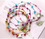 Party Crown Flower Led Light up Hair Hairband Garlands Women Halloween Christmas Glowing Wreath Headband - Image 6