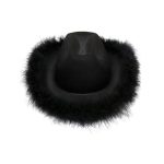 Pink Western Style  Women Girl Rolled Fedora Feather Edge Beach Cowboy  Cowgirl Hats - Image 6