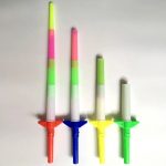 Fake Laser Four-Section Retractable Sword Multi Color Flashing Light Elastic Extensible Led Flash Stick - Image 2