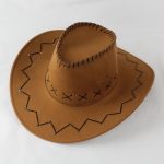 Factory  Unisex Vintage PU Leather Mexican Cowboy Party Hat and Stylish Parties Sunscreen Sun Hathat Western Cowboy Hat - Image 18