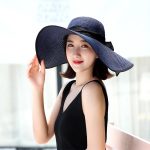 Esrt-069 Beach Cap Caps Panama Wide Brim Infant Hats for Women Summer Sun Visor China Straw Hat Ribbon Custom Upf 50 - Image 14