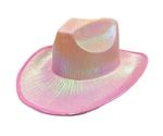 CCW-9902 Pink White Women Wool Cowboy Hat With Lights Light up Holographic Led Flashing Hats  Wholesale Western Styles - Image 9