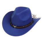 2025 Free Sample Shinehats Luxury Chapeau Femme Western Wide Brim Hat Fedora Wholesale Cowboy Felt Custom Logo Cowboy Hats - Image 43