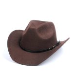 CUSTOM LOGO Luxury Wool Men Western Bands Unisex Texas Bulk Ranger Keychain Buy Wholesale Belt Buckle Cowboy Fedora Hats - Image 10