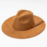 Wholesale Pink Wide Brim Hats Women Suede Vegan Fedora Hat Formal Dress for Party Scene - Image 17