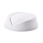 Wholesale Solid Color Classic Curled Brim Etiquette Hat Fashion Elegant Dome Formal Headwear Dance Team Uniform Hat - Image 12