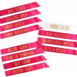 12 Pcs Bachelorette Party Sashes- Bride to Be Sash and Bride Tribe Sashes Black - Image 3