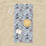 OEM Popular Boat Anchor Design Hawaii Summer Beach Swim Bath Towels Quick Drying Microfiber Beach Towel With Logo Custom Print - Image 30