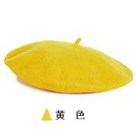OEM Factory Wholesale Custom in Stock Solid Color  Fake Wool French Beret Hat Cap for Women - Image 2