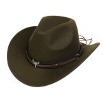 2025 Free Sample Shinehats Luxury Chapeau Femme Western Wide Brim Hat Fedora Wholesale Cowboy Felt Custom Logo Cowboy Hats - Image 61
