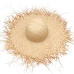 Stock Women Raffia Straw Hat Large Wide Rough Brim Floppy Straw Hat Beach Summer Sun Visor Hat