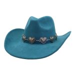 Vintage Jazz Cowboy Fedora Hats for Men and Women Luxury Cowboy Style Suede Jazz Hat with Wide Brim Wholesale Available - Image 8