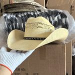 High Quality Cattleman Long Horn Cowboy Hat Mexico Sembreros Cowgirl Countryman Weaving Hardshell Lifeguard BangoraStraw Hat - Image 6