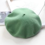 Berets-ea001 Wholesale Multicolor Fashion Design Female Faux Fur Beret Flat Cap, High Quality Adult Custom Beret Hats for Women - Image 42
