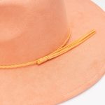 Wholesale Tan Wide Brim Fedora Hats Women High Quality Vegan Suede Cap for Formal Dress or Party - Image 2