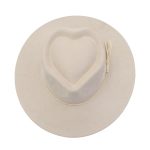2026 New Fashion Heart Shape Crown Suede Fedora Hats Kids Wide Basic Draw Caps Flat Brim for Girl - Image 7