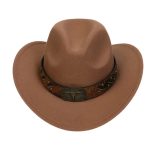 2025 Free Sample Shinehats Luxury Chapeau Femme Western Wide Brim Hat Fedora Wholesale Cowboy Felt Custom Logo Cowboy Hats - Image 66