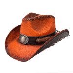 High Quality American Western Cowboy Hat Natural Straw Handmade Embroidery Brim Straw Hats Cowgirl Hats for Cattleman - Image 7