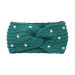 Fashion Pearls Knitted Headband Women Cross Knotted Bands Autumn Winter Ear Warmer Protectors Wide Turban Hair Accessories - Image 31