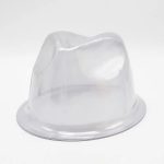 Enan-P001 PVC Plastic Hard Flat Top Transparent Fedora Hat Protector, Holders for Fedora Hats Holder