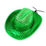 LED Light up Cowboy Hat Halloween Christmas Festival Flashing Sequin Party Hats Cosplay Costume for Carnival Mardi Gras - Image 8