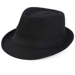 Enanth59 Cotton Short Brim Trilby Fedora Hat Men Women Classic Wool Felt Hat - Image 6