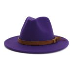 Wholesale New Arrive Custom Trilby Retro Large Brim Felt Fedora Hats - Image 9