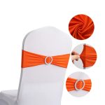 High Quality Spandex Chair Sashes for Party Wedding Decorative Wholesale  Banquet Decor Stretch Knot - Image 32