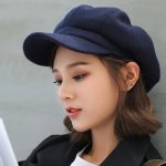 Autumn Solid Color Octagonal Newsboy Men and Women Casual Wool Winter Beret Ladies Painter Hat - Image 12