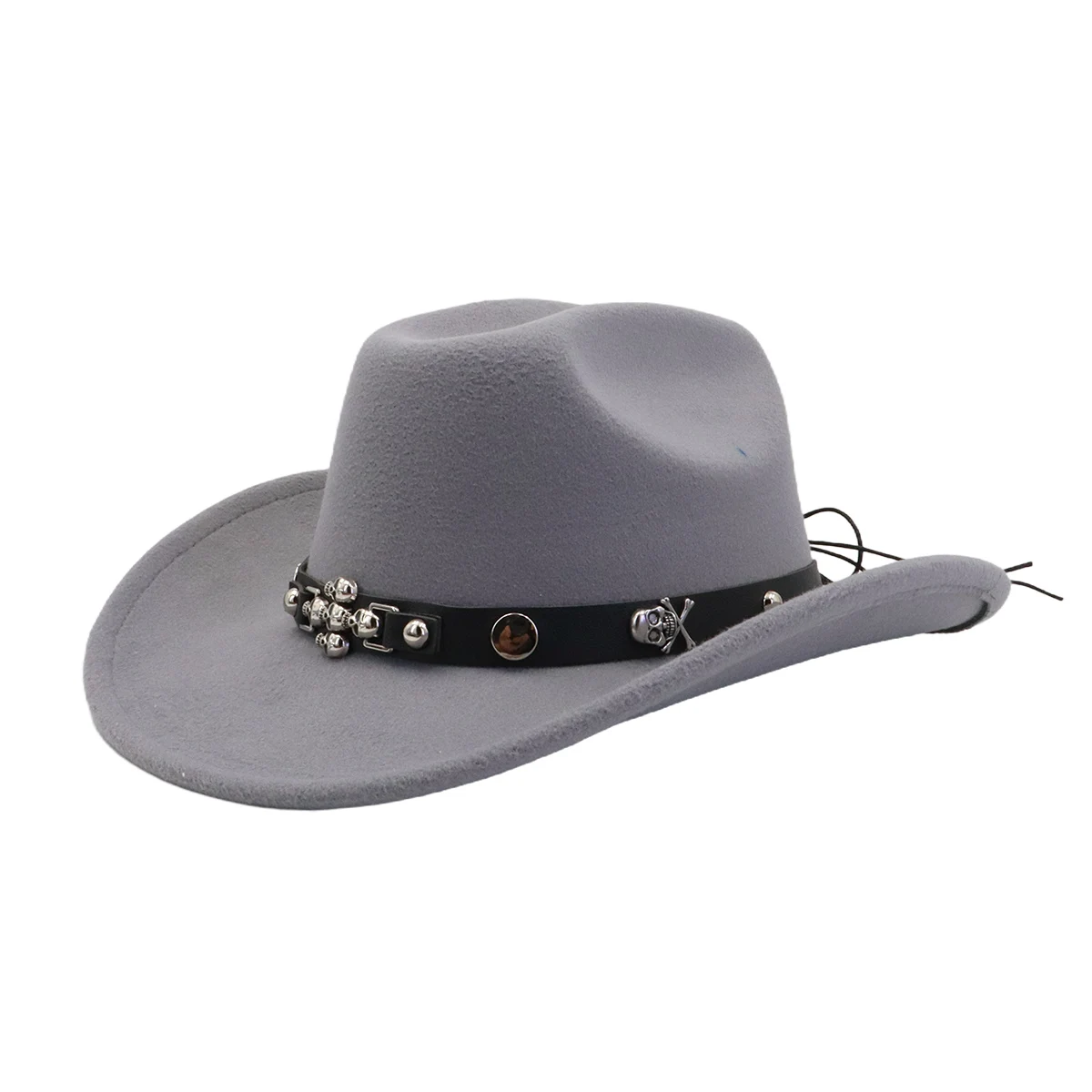 Custom Halloween Ghost Cowboy Hat Autumn Spring New Arrival Fashion Men Women Vintage Australia Wool Felt Fedora Hat