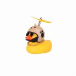 Rubber Duck Car Bicycle Decorations Small Yellow Duck Car Accessories Duck Light With Horn - Image 20