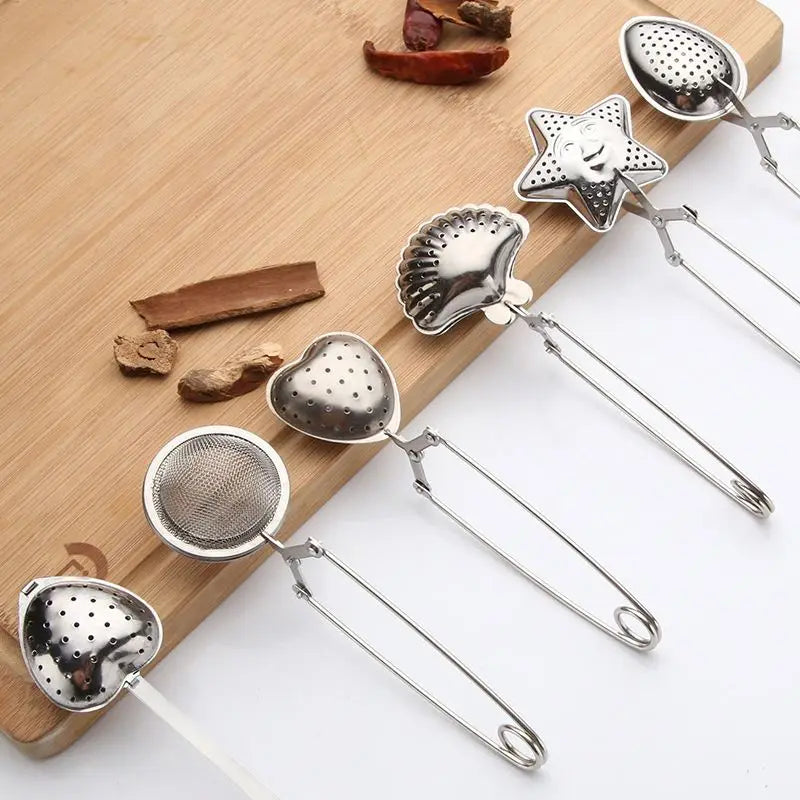 Hc0f0592dd4c14482905c24e2a8d75f7ba Tea Infuser Stainless Steel Mesh Tea Strainer Spice Filter Coffee Diffuser Handle Tea Ball Infuser Home Kitchen Teaware - Image 1