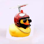 Rubber Duck Car Bicycle Decorations Small Yellow Duck Car Accessories Duck Light With Horn - Image 7
