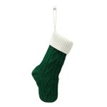 Shiny Thick Velvet Xmas 18" Large Size Red Christmas Stockings for Embroidery - Image 3