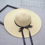 New Simple Foldable Wide Brim Floppy Girls Straw Sun Beach Women Summer Hat Uv Protect Travel Lady Cap Female - Image 8
