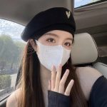 Korean Version New love Beret Women's Japanese Autumn and Winter Fashion Versatile  Trend Warm 100% Polyester Woolen Artist Hat - Image 2