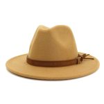 Wholesale New Arrive Custom Trilby Retro Large Brim Felt Fedora Hats - Image 16