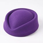 Wholesale Solid Color Classic Curled Brim Etiquette Hat Fashion Elegant Dome Formal Headwear Dance Team Uniform Hat - Image 18