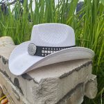 Bigfans High Quality Fashionable City Walk Men Paper Straw Cowboy Hat Wide Brim Rhinestone Band Wide Brim Sombreros for Cowgirl - Image 3