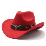 Wholesale Luxury Wide Brim Plain Distressed Designer Felt Western Jazz Men Wool Felt Cowboy Hat With Custom logo - Image 14