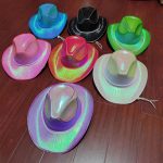 GLG578 Carnival Festival Party Costume Hats Light up Cowboy Hat Led Neon Cowboy Hat for Wedding - Image 5