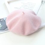 Berets-ea001 Wholesale Multicolor Fashion Design Female Faux Fur Beret Flat Cap, High Quality Adult Custom Beret Hats for Women - Image 43