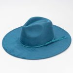 Wholesale Custom 10cm Brim Suede Fedora Hats for Women Water Drop Shape Retroexcavadora Sauna Hat for Party Business Casual - Image 10