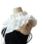 Cheap Custom Pleated Detachable Women Capelet Blouse Royal Ruffles Faux False Collar - Image 7