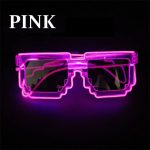LU-1555   Creative Led Light up Glasses for Festival Party Supplies Luminous El Wire Glowing Eyewear Glasses - Image 11