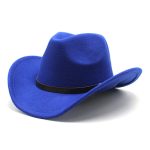 Custom Hot Sale New Fashion High Quality With Belt Hat Vintage Multi Colors Felt Cowboy Hats Women Man - Image 8