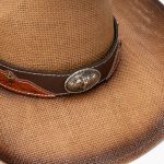 Paper Straw Cowboy Hat USA American Cattleman Shapable Big Brim Sombreros Horn Western Cowboy Straw Hat Men - Image 6
