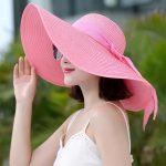 Esrt-069 Beach Cap Caps Panama Wide Brim Infant Hats for Women Summer Sun Visor China Straw Hat Ribbon Custom Upf 50 - Image 13