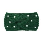 Fashion Pearls Knitted Headband Women Cross Knotted Bands Autumn Winter Ear Warmer Protectors Wide Turban Hair Accessories - Image 37