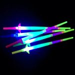 Fake Laser Four-Section Retractable Sword Multi Color Flashing Light Elastic Extensible Led Flash Stick - Image 3